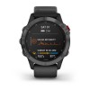 Montre Fenix 6 Pro Solar Garmin - Gray avec bracelet noir