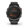 Montre Fenix 6 Pro Solar Garmin - Gray avec bracelet noir