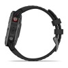 Montre Fenix 6 Pro Solar Garmin - Gray avec bracelet noir
