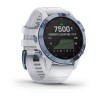 Montre Fenix 6 Pro Solar Garmin - Titane Cobalt Blue avec bracelet Whitestone
