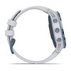 Montre Fenix 6 Pro Solar Garmin - Titane Cobalt Blue avec bracelet Whitestone