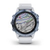 Montre Fenix 6 Pro Solar Garmin - Titane Cobalt Blue avec bracelet Whitestone