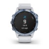 Montre Fenix 6 Pro Solar Garmin - Titane Cobalt Blue avec bracelet Whitestone