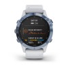 Montre Fenix 6 Pro Solar Garmin - Titane Cobalt Blue avec bracelet Whitestone
