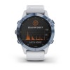 Montre Fenix 6 Pro Solar Garmin - Titane Cobalt Blue avec bracelet Whitestone