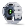 Montre Fenix 6 Pro Solar Garmin - Titane Cobalt Blue avec bracelet Whitestone