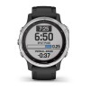 Fenix u200bu200bu200bu200b6S Solar Garmin erlojua - Zilarrezkoa uhal beltzarekin
