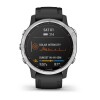 Fenix u200bu200bu200bu200b6S Solar Garmin erlojua - Zilarrezkoa uhal beltzarekin