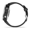Fenix u200bu200bu200bu200b6S Solar Garmin erlojua - Zilarrezkoa uhal beltzarekin