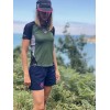 Fusion Round Neck Kinetik women's running jersey - khaki