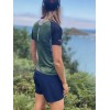 Fusion Round Neck Kinetik women's running jersey - khaki