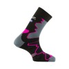 Chaussettes rando Double Trek Thyo - noir/rose