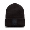 Czapka Beanie z Odznaką Maski Czarny Diament - Czarny