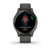 Venu 2S -kello - Harmaa tummanharmaalla nauhalla Garmin - 010-02429-10