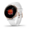 Venu 2S -kello - Rose Gold ja valkoinen ranne Garmin - 010-02429-13