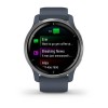 Venu 2 -kello - hopea, sinisenharmaa ranneke Garmin - 010-02430-10