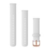 Venu 2S -hihna - Valkoinen silikoni kuparisella soljella - 18 mm - 010-12932-02