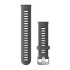 Garmin Forerunner 55 -hihna - harmaa silikoni - 010-11251-9S
