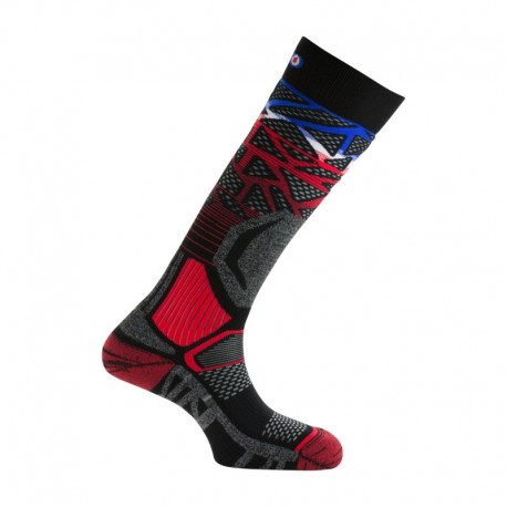 Alveol Tech Thyo Mi-Bas warm ski socks - black/tricolor