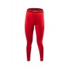 Hose Damen Merino 6.0 Lenz lange Strumpfhose - schwarz/rot