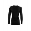 Skin Longsleeve Dam Merino 6.0 Lenz - col rond - noir