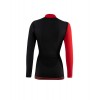 Topp Långärmad Dam Merino 6.0 Lenz - turtleneck - svart/röd