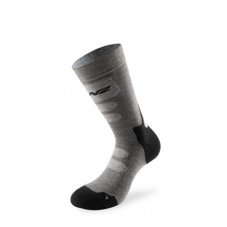 Very warm socks for snowshoeing - Trekking 8.0 Lenz - anthracite/silver