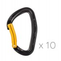 Pack 10 mousquetons Djinn Steel Petzl