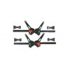 Pièces au détail raquettes TSL: 50 - Kit capot Up&Down Grip - Dark Grey / Goyave