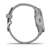 Garmin Venu 2 Plus konektatutako GPS erlojua - Zilarrezkoa silikonazko uhal grisarekin - 010-02496-10