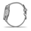 Garmin Venu 2 Plus konektatutako GPS erlojua - Zilarrezkoa silikonazko uhal grisarekin - 010-02496-10