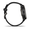 Garmin Venu 2 Plus gps erloju adimenduna - Grisa silikonazko uhal beltzarekin - 010-02496-11