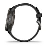 Garmin Venu 2 Plus gps erloju adimenduna - Grisa silikonazko uhal beltzarekin - 010-02496-11