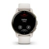 Garmin Venu 2 Plus gps erloju adimenduna - Urre kolorekoa silikonazko uhalarekin - 010-02496-12