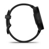 Garmin Vívomove Sport Needle GPS-älykello - harmaa kotelo mustalla silikonihihnalla