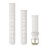Bracelet Quick Release 20 mm montres Garmin - silicone - Ivoire avec boucle Cream Gold