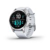 Garmin Fenix u200bu200bu200bu200b7S kello - hopea, valkoinen ranneke - 010-02539-03