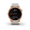 Garmin Fenix u200bu200bu200bu200b7S kello - aurinko, ruusukulta hiekkabeigellä rannekkeella - 010-02539-11