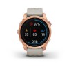 Garmin Fenix u200bu200bu200bu200b7S kello - aurinko, ruusukulta hiekkabeigellä rannekkeella - 010-02539-11