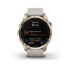Garmin Fenix u200bu200bu200bu200b7S kello - Sapphire Solar, titaani, vaalea kulta, hiekkabeigellä hihnalla - 010-02539-21