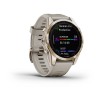 Garmin Fenix u200bu200bu200bu200b7S kello - Sapphire Solar, titaani, vaalea kulta, hiekkabeigellä hihnalla - 010-02539-21