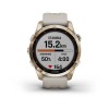 Garmin Fenix u200bu200bu200bu200b7S kello - Sapphire Solar, titaani, vaalea kulta, hiekkabeigellä hihnalla - 010-02539-21