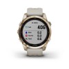 Garmin Fenix u200bu200bu200bu200b7S kello - Sapphire Solar, titaani, vaalea kulta, hiekkabeigellä hihnalla - 010-02539-21