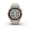 Garmin Fenix u200bu200bu200bu200b7S kello - Sapphire Solar, titaani, vaalea kulta, hiekkabeigellä hihnalla - 010-02539-21