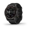 Garmin Fenix u200bu200bu200bu200b7 -kello - Sapphire Solar, Titanium, Carbon Grey DLC mustalla rannella - 010-02540-21