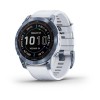 Garmin Fenix u200bu200bu200bu200b7 -kello - Sapphire Solar, Titaani, Koboltinsininen ja valkoinen ranne - 010-02540-25