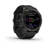 Garmin Fenix u200bu200bu200bu200b7 -kello - Sapphire Solar, Titanium, Musta DLC mustalla hihnalla - 010-02540-35