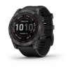 Garmin Fenix u200bu200bu200bu200b7X -kello - Sapphire Solar, Titanium, Hiilenharmaa DLC mustalla rannekkeella - 010-02541-11
