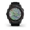 Garmin Fenix u200bu200bu200bu200b7X -kello - Sapphire Solar, Titanium, Hiilenharmaa DLC mustalla rannekkeella - 010-02541-11