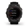 Garmin Fenix u200bu200bu200bu200b7X -kello - Sapphire Solar, Titanium, Hiilenharmaa DLC mustalla rannekkeella - 010-02541-11